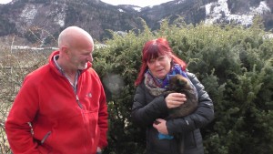 Andrea Weiss& Hubert Gamper mit ihrer Nika von der Siegerstrasse kommt nach Südtirol